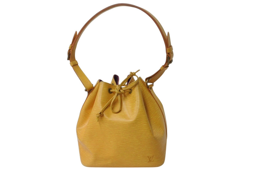 LOUIS VUITTON Shoulder bag Petit Noe Epi M44109 Tassilly yellow Gold hardware Good used 4b001740