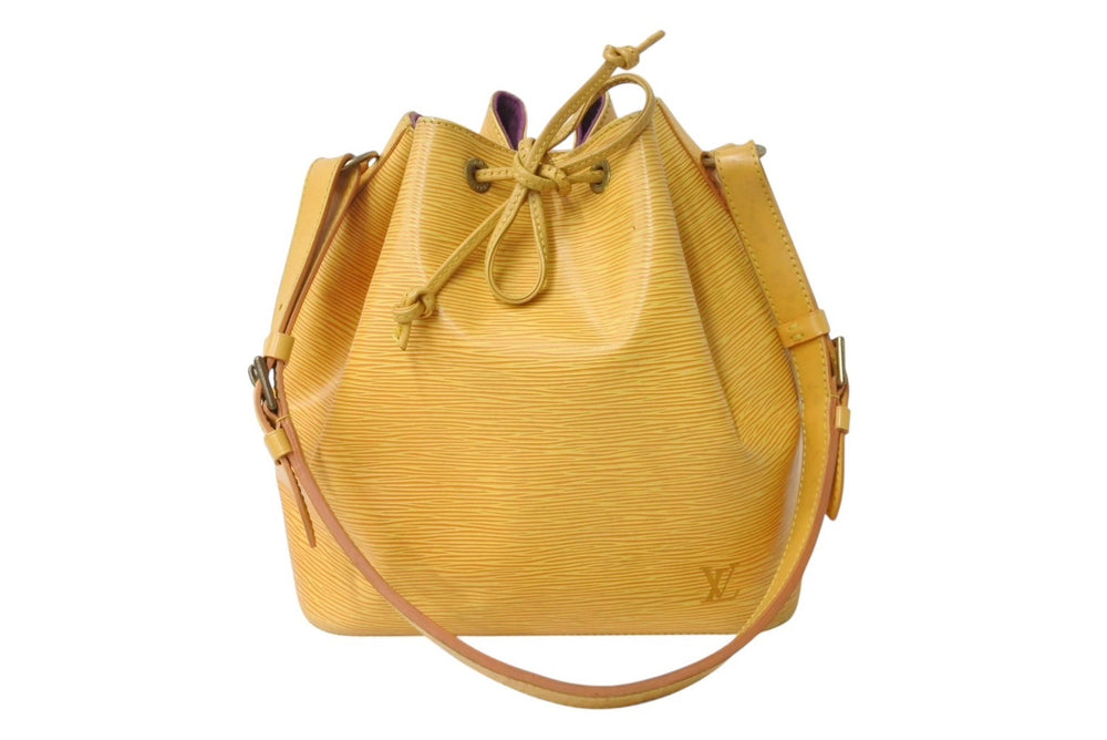 LOUIS VUITTON Shoulder bag Petit Noe Epi M44109 Tassilly yellow Gold hardware Good used 4b001740