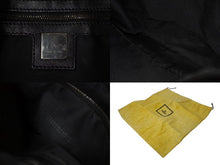 画像をギャラリービューアに読み込む, FENDI フェンディ ズッキーノ マンマバケット キャンバス ワンショルダーバッグ ブラック シルバー金具 8BR001 美品 中古 4b001745