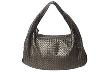 Load image into Gallery viewer, BOTTEGA VENETA ボッテガヴェネタ イントレチャート ホーボー ハンドバッグ レザー ゴールド ワンショルダー 美品 中古 4b001753
