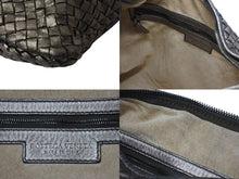 Load image into Gallery viewer, BOTTEGA VENETA ボッテガヴェネタ イントレチャート ホーボー ハンドバッグ レザー ゴールド ワンショルダー 美品 中古 4b001753