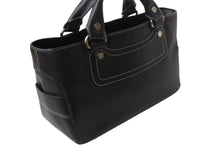 画像をギャラリービューアに読み込む, CELINE セリーヌ OLDCELINE オールドセリーヌ ブギーバッグ ハンドバッグ ショルダーバッグ レザー ブラック 美品 中古 4b001756