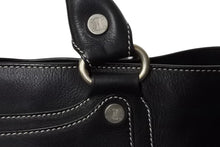 画像をギャラリービューアに読み込む, CELINE セリーヌ OLDCELINE オールドセリーヌ ブギーバッグ ハンドバッグ ショルダーバッグ レザー ブラック 美品 中古 4b001756