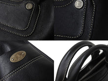 画像をギャラリービューアに読み込む, CELINE セリーヌ OLDCELINE オールドセリーヌ ブギーバッグ ハンドバッグ ショルダーバッグ レザー ブラック 美品 中古 4b001756