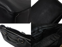 画像をギャラリービューアに読み込む, CELINE セリーヌ OLDCELINE オールドセリーヌ ブギーバッグ ハンドバッグ ショルダーバッグ レザー ブラック 美品 中古 4b001756