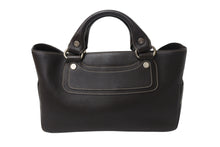 画像をギャラリービューアに読み込む, CELINE セリーヌ ハンドバッグ CE00/35 ブラウン レザー シルバー金具 イタリア製 美品 中古 4b001758