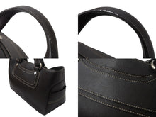 画像をギャラリービューアに読み込む, CELINE セリーヌ ハンドバッグ CE00/35 ブラウン レザー シルバー金具 イタリア製 美品 中古 4b001758