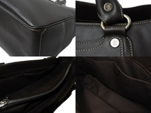 画像をギャラリービューアに読み込む, CELINE セリーヌ ハンドバッグ CE00/35 ブラウン レザー シルバー金具 イタリア製 美品 中古 4b001758