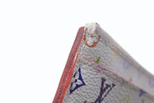 画像をギャラリービューアに読み込む, LOUIS VUITTON ルイヴィトン ポシェットクレ コインケース 村上隆 モノグラムマルチカラー ホワイト M93734 良品 中古 4b001760