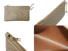 画像をギャラリービューアに読み込む, CELINE セリーヌ ハンドバッグ マイクロミニ ボストンバック M11 マカダム柄 ベージュ ブラウン ゴールド金具 PVC レザー 美品 中古 4b001767