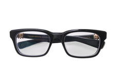 画像をギャラリービューアに読み込む, CHROME HEARTS クロムハーツ FOTI H.T.2 フォティ メガネ 18KGP プラスチック ブラック ゴールド サイズ54◻︎20 美品 中古 4b001785