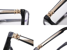 画像をギャラリービューアに読み込む, CHROME HEARTS クロムハーツ FOTI H.T.2 フォティ メガネ 18KGP プラスチック ブラック ゴールド サイズ54◻︎20 美品 中古 4b001785