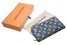 Load image into Gallery viewer, LOUIS VUITTON ルイヴィトン ジッピーウォレット 長財布 モノグラムジャガードデニム M81226 ブルー ゴールド金具 美品 中古 4b001793