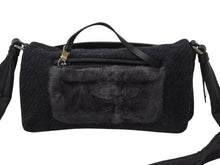 画像をギャラリービューアに読み込む, PRADA プラダ ショルダーバッグ ハンドバッグ 2way アントラチーテシェットランド 99AW B9475 ウール ファー シルバー金具 美品 中古 4B001800