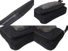 画像をギャラリービューアに読み込む, PRADA プラダ ショルダーバッグ ハンドバッグ 2way アントラチーテシェットランド 99AW B9475 ウール ファー シルバー金具 美品 中古 4B001800