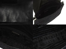 画像をギャラリービューアに読み込む, PRADA プラダ ショルダーバッグ ハンドバッグ 2way アントラチーテシェットランド 99AW B9475 ウール ファー シルバー金具 美品 中古 4B001800