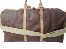 画像をギャラリービューアに読み込む, ETRO エトロ ボストンバッグ ショルダーバッグ 2WAY 1008490 ペイズリー柄 総柄 ブラウン レザー ゴールド金具 美品 中古 4b001801