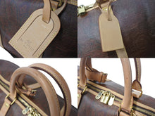 画像をギャラリービューアに読み込む, ETRO エトロ ボストンバッグ ショルダーバッグ 2WAY 1008490 ペイズリー柄 総柄 ブラウン レザー ゴールド金具 美品 中古 4b001801