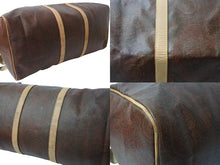 画像をギャラリービューアに読み込む, ETRO エトロ ボストンバッグ ショルダーバッグ 2WAY 1008490 ペイズリー柄 総柄 ブラウン レザー ゴールド金具 美品 中古 4b001801