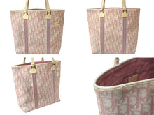 Load image into Gallery viewer, Christian Dior クリスチャンディオール ハンドバッグ BOD0094 トロッター キャンバス ピンク ホワイト レディース 良品 中古 4b001802