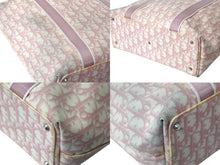 Load image into Gallery viewer, Christian Dior クリスチャンディオール ハンドバッグ BOD0094 トロッター キャンバス ピンク ホワイト レディース 良品 中古 4b001802