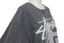 画像をギャラリービューアに読み込む, STUSSY x i-D ステューシー コラボレーション ワールドツアー 半袖Tシャツ グレー ウォッシュ 中古 4b001804