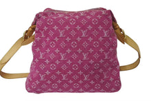画像をギャラリービューアに読み込む, LOUIS VUITTON ルイヴィトン ハンドバッグ ワンショルダー バギーGM モノグラムデニム M95210 ピンク ゴールド金具 美品 中古 4b001811
