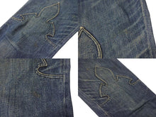 画像をギャラリービューアに読み込む, CHROME HEARTS クロムハーツ フレアニー デニムパンツ サイズ34x32 クロスボール インディゴブルー コットン シルバ−925 美品 中古 4b001812