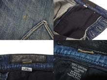 画像をギャラリービューアに読み込む, CHROME HEARTS クロムハーツ フレアニー デニムパンツ サイズ34x32 クロスボール インディゴブルー コットン シルバ−925 美品 中古 4b001812