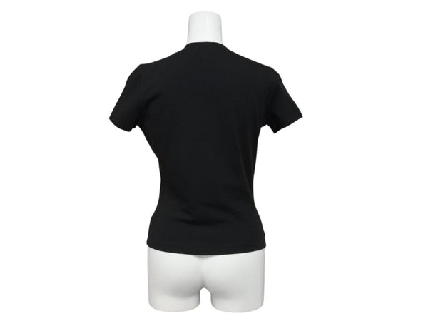 Christian Dior クリスチャン ディオール CD Tシャツ smily スマイリー フェイスプリント サイズ 38 ブラック ガリアーノ期 1H12055022 中古 4b001813