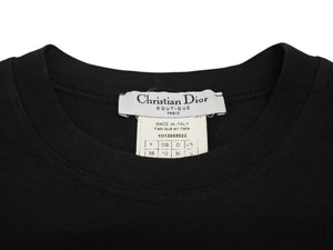 Christian Dior クリスチャン ディオール CD Tシャツ smily スマイリー フェイスプリント サイズ 38 ブラック ガリアーノ期 1H12055022 中古 4b001813