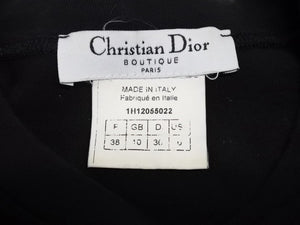 Christian Dior クリスチャン ディオール CD Tシャツ smily スマイリー フェイスプリント サイズ 38 ブラック ガリアーノ期 1H12055022 中古 4b001813