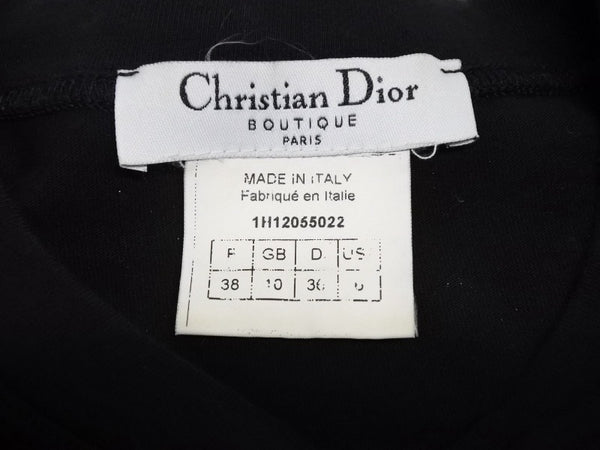 Christian Dior クリスチャン ディオール CD Tシャツ smily スマイリー フェイスプリント サイズ 38 ブラック ガリアーノ期 1H12055022 中古 4b001813
