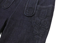 Load image into Gallery viewer, 極美品 CHANEL シャネル デニムパンツ ジーンズ 7部丈 P51773V38776 コットン インディゴ ネイビー金具 サイズ36 中古 4b001818