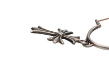 画像をギャラリービューアに読み込む, CHROM EHEARTS クロムハーツクロムハーツ ピアス フープ ピアス タイニーCHクロス クロス シルバー 925 美品 4b010882