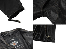 画像をギャラリービューアに読み込む, HARLEY-DAVIDSON ハーレーダビットソン ライダースジャケット レザージャケット ブラック レザー XL メンズ 美品 中古 4b001829