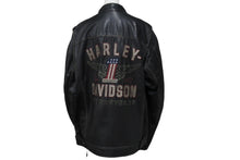 画像をギャラリービューアに読み込む, HARLEY-DAVIDSON ハーレーダビットソン ライダースジャケット レザージャケット ブラック レザー XL メンズ 美品 中古 4b001829
