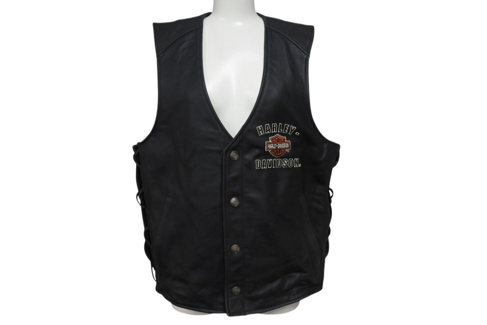 美品 BURNY レザーベスト バイカーベスト HARLEY-DAVIDSON 美品 BURNY レザーベスト バイカーベスト HARLEY-DAVIDSON - バイク