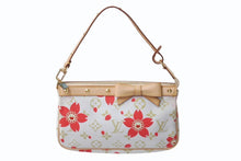 Load image into Gallery viewer, 新品同様 LOUIS VUITTON ルイヴィトン ポシェット アクセソワール アクセサリーポーチ M92008 モノグラム チェリーブロッサム 村上隆 中古 4b001859