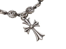 画像をギャラリービューアに読み込む, CHROME HEARTS クロムハーツ #1クロスボールタイニーCHクロス ブレスレット 重量約53.6g 全長約27cm シルバー925 美品 中古 4b001867