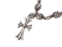 画像をギャラリービューアに読み込む, CHROME HEARTS クロムハーツ #1クロスボールタイニーCHクロス ブレスレット 重量約53.6g 全長約27cm シルバー925 美品 中古 4b001867