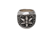 画像をギャラリービューアに読み込む, 極美品 CHROME HEARTS クロムハーツ クラシック オーバルスターリング 重量約34.2g サイズ12号 .925/2002刻印 シルバ−925 中古 4b001869