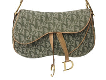 画像をギャラリービューアに読み込む, Christian Dior クリスチャンディオール トロッター ワンショルダーバッグ RU0022 キャンバス カーキ ブラウン マルチカラー 美品 中古 4b001873