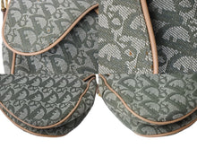 画像をギャラリービューアに読み込む, Christian Dior クリスチャンディオール トロッター ワンショルダーバッグ RU0022 キャンバス カーキ ブラウン マルチカラー 美品 中古 4b001873