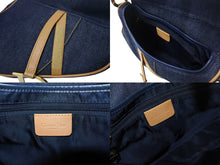 画像をギャラリービューアに読み込む, 極美品 Christian Dior クリスチャンディオール サドルバッグ ワンショルダーバッグ RU 1020 デニム ネイビー ゴールド金具 中古 4b001874