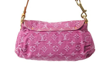画像をギャラリービューアに読み込む, 極美品 LOUIS VUITTON ルイヴィトン ミニプリーティ ワンショルダーバッグ M95216 モノグラム デニム ピンク 中古 4b001887