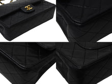 Load image into Gallery viewer, 極美品 CHANEL シャネル マトラッセ25 Wフラップ Wチェーンショルダーバッグ 1番台 ラムスキン ココマーク マットシルバー金具 中古 4b001895