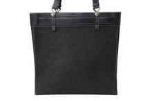 画像をギャラリービューアに読み込む, 極美品 Christian Dior クリスチャンディオール トートバッグ ハンドバッグ bm1011 ブラック デニム レザー シルバー金具 美品 中古 4b001911