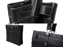 画像をギャラリービューアに読み込む, 極美品 Christian Dior クリスチャンディオール トートバッグ ハンドバッグ bm1011 ブラック デニム レザー シルバー金具 美品 中古 4b001911