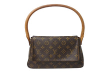 画像をギャラリービューアに読み込む, LOUIS VUITTON ルイヴィトン モノグラム ミニルーピング ショルダーバッグ M51147 PVC レザー ブラウン 美品 中古 4b001914